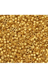 Miyuki delica Perlen 11/0 - Plated matte gold 24kt DB-331